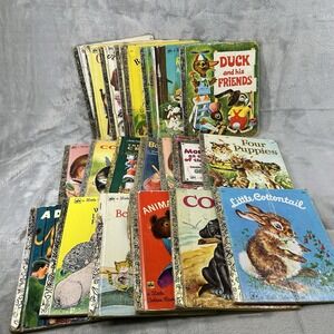 Lot of‎ 20 Vintage Little Golden Books Sesame Street